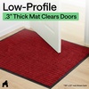 image:imageGORILLA GRIP Traffic Guard Indoor Outdoor Heavy Duty Door Mat 29x17 BlackRed