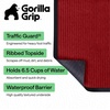 image:imageGORILLA GRIP Traffic Guard Indoor Outdoor Heavy Duty Door Mat 29x17 BlackRed