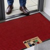image:imageGORILLA GRIP Traffic Guard Indoor Outdoor Heavy Duty Door Mat 29x17 BlackRed