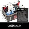image:imageGORILLA GRIP Trunk Organizer for SUV and Cars Large Capacity BlackBeige