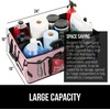 image:imageGORILLA GRIP Trunk Organizer for SUV and Cars Large Capacity BlackPink