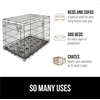 image:imageGORILLA GRIP Washable Puppy Pads Slip Resistant Dog Crate Mat 34x21Paw Gray