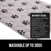 image:imageGORILLA GRIP Washable Puppy Pads Slip Resistant Dog Crate Mat 34x21Paw Gray