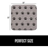 image:imageGORILLA GRIP Washable Puppy Pads Slip Resistant Dog Crate Mat 34x21Paw Gray