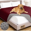 image:imageGORILLA GRIP Waterproof Dog Blanket Couch Cover for Dogs 30x70 CharcoalBurgundy