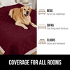 image:imageGORILLA GRIP Waterproof Dog Blanket Couch Cover for Dogs 30x70 CharcoalBurgundy