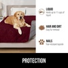 image:imageGORILLA GRIP Waterproof Dog Blanket Couch Cover for Dogs 30x70 CharcoalBurgundy