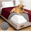 image:imageGORILLA GRIP Waterproof Dog Blanket Couch Cover for Dogs 30x70 CharcoalBurgundy