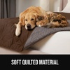 image:imageGORILLA GRIP Waterproof Dog Blanket Couch Cover for Dogs 30x70 CharcoalChocolate