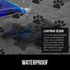 image:imageGORILLA GRIP Waterproof Dog Blanket Couch Cover for Dogs 30x70 CharcoalGray Black Paw