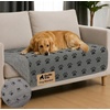 image:imageGORILLA GRIP Waterproof Dog Blanket Couch Cover for Dogs 30x70 CharcoalGray Black Paw