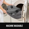 image:imageGORILLA GRIP Waterproof Dog Blanket Couch Cover for Dogs 30x70 CharcoalGray Black Paw