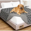 image:imageGORILLA GRIP Waterproof Dog Blanket Couch Cover for Dogs 30x70 CharcoalGray Black Paw