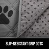 image:imageGORILLA GRIP Waterproof Dog Blanket Couch Cover for Dogs 30x70 CharcoalGray Black Paw