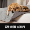 image:imageGORILLA GRIP Waterproof Dog Blanket Couch Cover for Dogs 30x70 CharcoalLight Gray