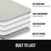 image:imageGORILLA GRIP Waterproof Dog Blanket Couch Cover for Dogs 30x70 CharcoalLight Taupe