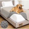 image:imageGORILLA GRIP Waterproof Dog Blanket Couch Cover for Dogs 30x70 CharcoalLight Taupe