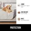 image:imageGORILLA GRIP Waterproof Dog Blanket Couch Cover for Dogs 30x70 CharcoalLight Taupe