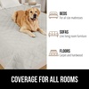 image:imageGORILLA GRIP Waterproof Dog Blanket Couch Cover for Dogs 30x70 CharcoalLight Taupe