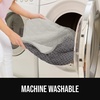 image:imageGORILLA GRIP Waterproof Dog Blanket Couch Cover for Dogs 30x70 CharcoalLight Taupe