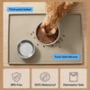 image:imageGORILLA GRIP Waterproof Dog Food Mat Pet Feeding Placemat 12x8 GrayBeige