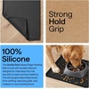 image:imageGORILLA GRIP Waterproof Dog Food Mat Pet Feeding Placemat 12x8 GrayBlack