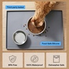 image:imageGORILLA GRIP Waterproof Dog Food Mat Pet Feeding Placemat 12x8 GrayGray