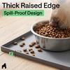 image:imageGORILLA GRIP Waterproof Dog Food Mat Pet Feeding Placemat 12x8 GrayGray