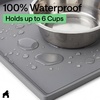 image:imageGORILLA GRIP Waterproof Dog Food Mat Pet Feeding Placemat 12x8 GrayGray