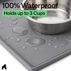 image:imageGORILLA GRIP Waterproof Dog Food Mat Pet Feeding Placemat 12x8 GrayGray
