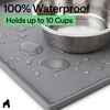 image:imageGORILLA GRIP Waterproof Dog Food Mat Pet Feeding Placemat 12x8 GrayGray