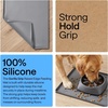 image:imageGORILLA GRIP Waterproof Dog Food Mat Pet Feeding Placemat 12x8 GrayGray