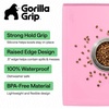 image:imageGORILLA GRIP Waterproof Dog Food Mat Pet Feeding Placemat 12x8 GrayPink