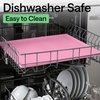 image:imageGORILLA GRIP Waterproof Dog Food Mat Pet Feeding Placemat 12x8 GrayPink