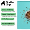 image:imageGORILLA GRIP Waterproof Dog Food Mat Pet Feeding Placemat 12x8 GrayTurquoise