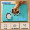 image:imageGORILLA GRIP Waterproof Dog Food Mat Pet Feeding Placemat 12x8 GrayTurquoise