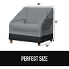 image:imageGORILLA GRIP Waterproof Outdoor Patio Sofa Cover 80 Inch SilverBlack