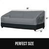 image:imageGORILLA GRIP Waterproof Outdoor Patio Sofa Cover 80 Inch SilverBlack