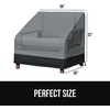 image:imageGORILLA GRIP Waterproof Outdoor Patio Sofa Cover 80 Inch SilverBlack