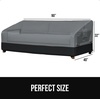 image:imageGORILLA GRIP Waterproof Outdoor Patio Sofa Cover 80 Inch SilverBlack