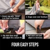 image:imageGORILLA GRIP Waterproof Outdoor Patio Sofa Cover 80 Inch SilverSilver