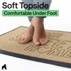 image:imageGORILLA GRIP WeatherMAX Door Mat Indoor Outdoor Use 29x17 Gray DiamondAlmond Home Sweet Home