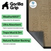 image:imageGORILLA GRIP WeatherMAX Door Mat Indoor Outdoor Use 29x17 Gray DiamondAlmond Home Sweet Home