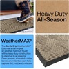 image:imageGORILLA GRIP WeatherMAX Door Mat Indoor Outdoor Use 29x17 Gray DiamondBeige Diamond