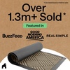 image:imageGORILLA GRIP WeatherMAX Door Mat Indoor Outdoor Use 29x17 Gray DiamondBeige Diamond