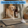 image:imageGORILLA GRIP WeatherMAX Door Mat Indoor Outdoor Use 29x17 Gray DiamondBeige Diamond