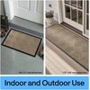 image:imageGORILLA GRIP WeatherMAX Door Mat Indoor Outdoor Use 29x17 Gray DiamondBeige Diamond