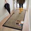 image:imageGORILLA GRIP WeatherMAX Door Mat Indoor Outdoor Use 29x17 Gray DiamondBeige Diamond