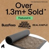 image:imageGORILLA GRIP WeatherMAX Door Mat Indoor Outdoor Use 29x17 Gray DiamondBeige Maze