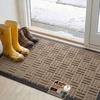 image:imageGORILLA GRIP WeatherMAX Door Mat Indoor Outdoor Use 29x17 Gray DiamondBeige Maze